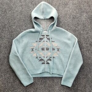 Ariat Agave Garden Crop Sweater Womens Small Aztec Jacket Super Soft Western